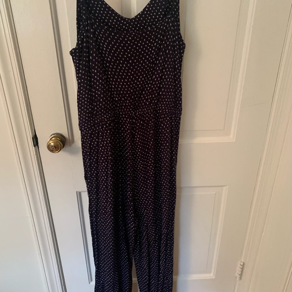 H&M navy jumpsuit
